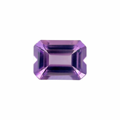 NATURAL Amethyst 8x6mm Vivid Purple Emerald Octagonal Cut Calibrated Loose Gem