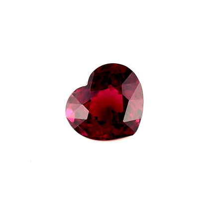 Fine 2.70ct Purplish Pink Rhodolite Garnet Heart Cut Loose Gem 8.4x7.6mm VS