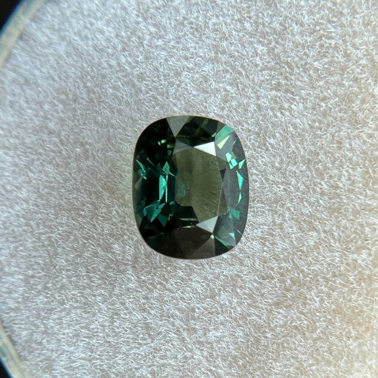 GRA Certified 1.14ct FINE Yellow Green Sapphire Cushion UNTREATED Gem 6.8x5.8mm