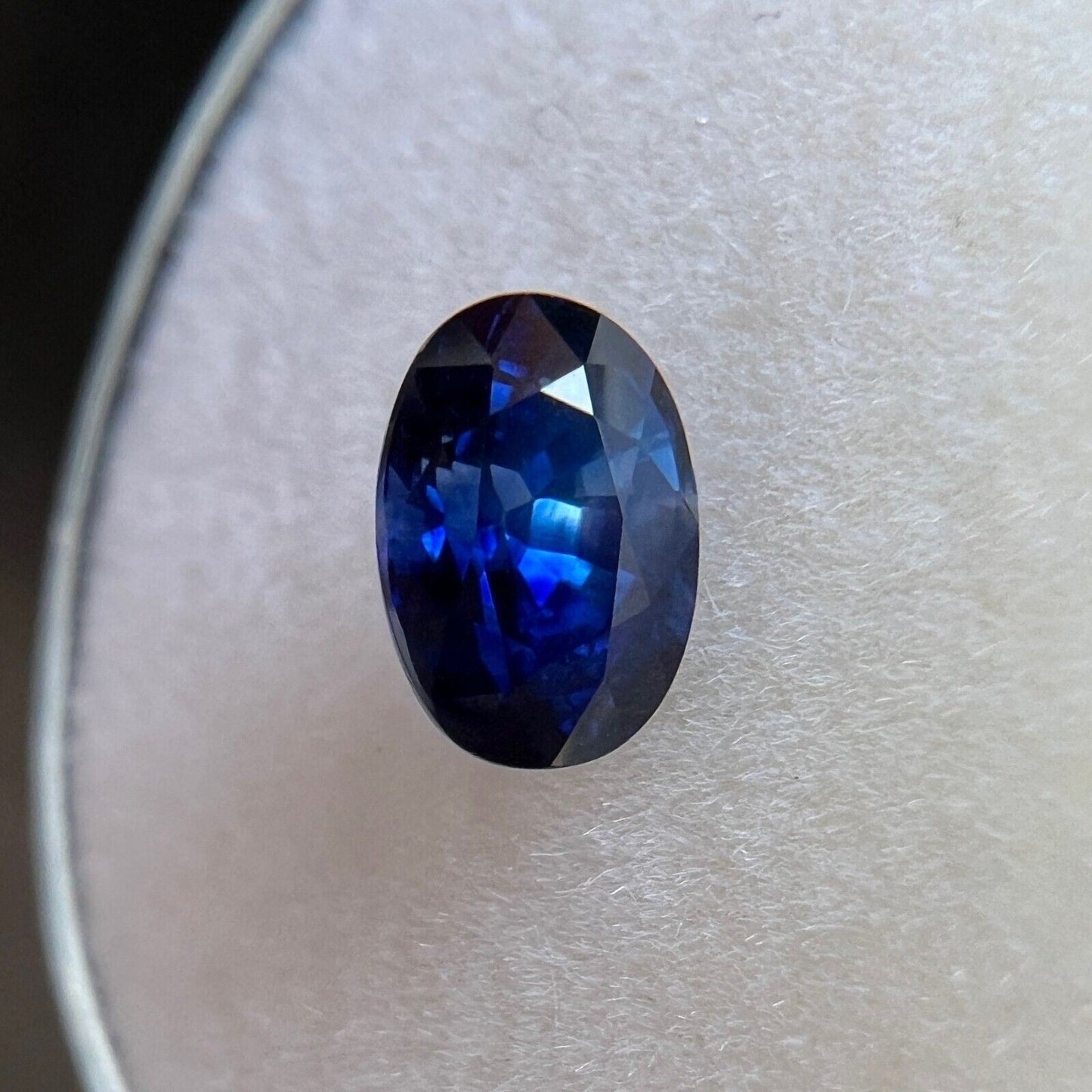 UNIQUE 1.11ct NATURAL Ceylon Blue Bi Colour Sapphire Oval Cut Gem 6.5x4.5mm