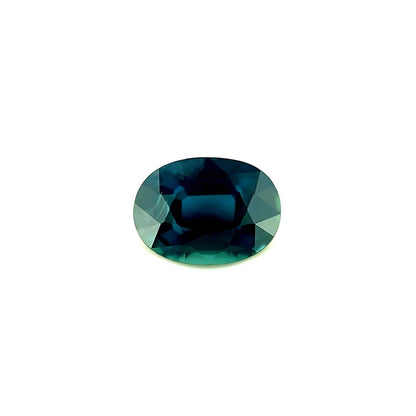 1.03ct NATURAL Vivid Green Blue Sapphire Oval Cut Loose Calibrated Gem 7x5mm VS