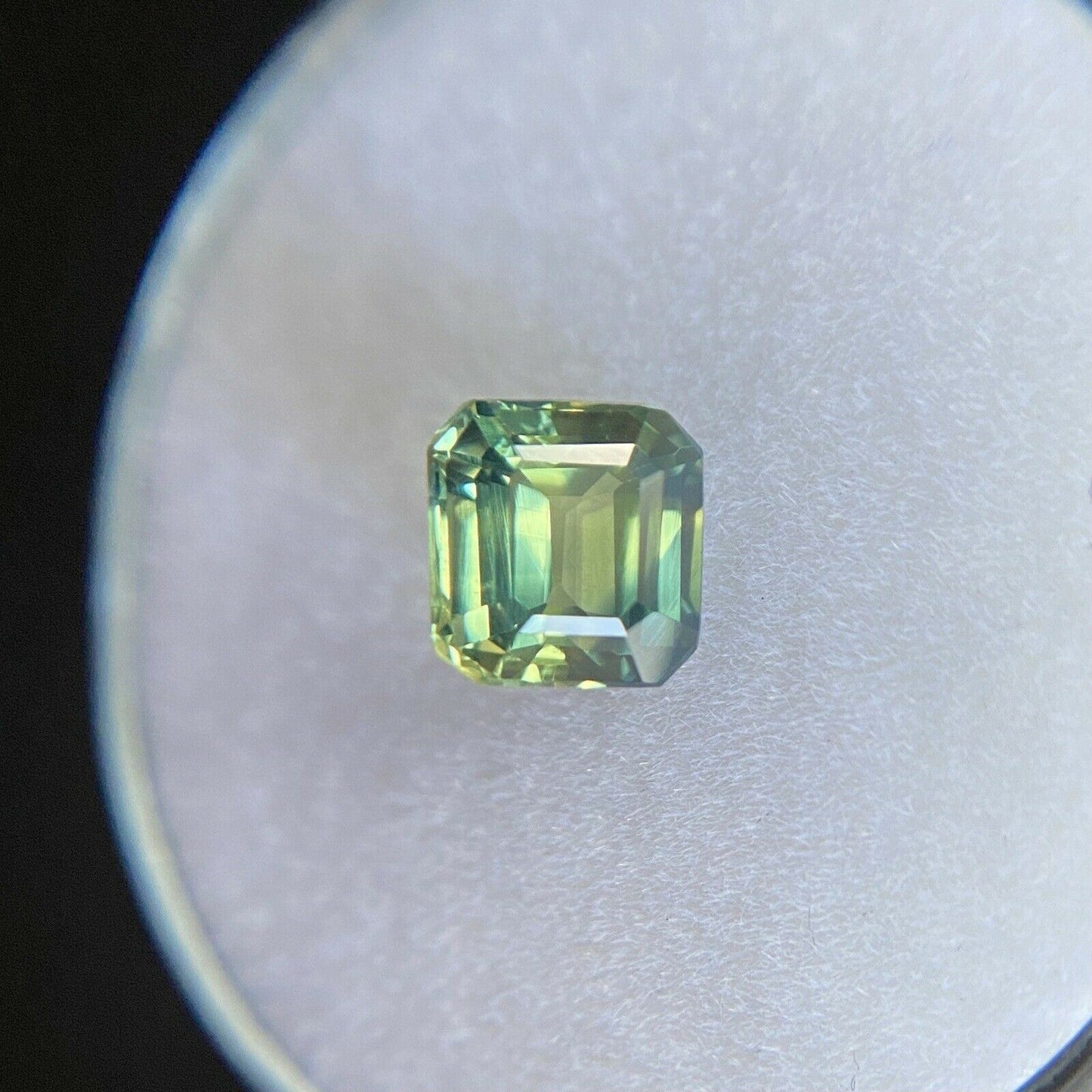 GIA CERTIFIED 1.31ct Parti Colour Sapphire Blue Yellow UNTREATED Emerald Cut Gem