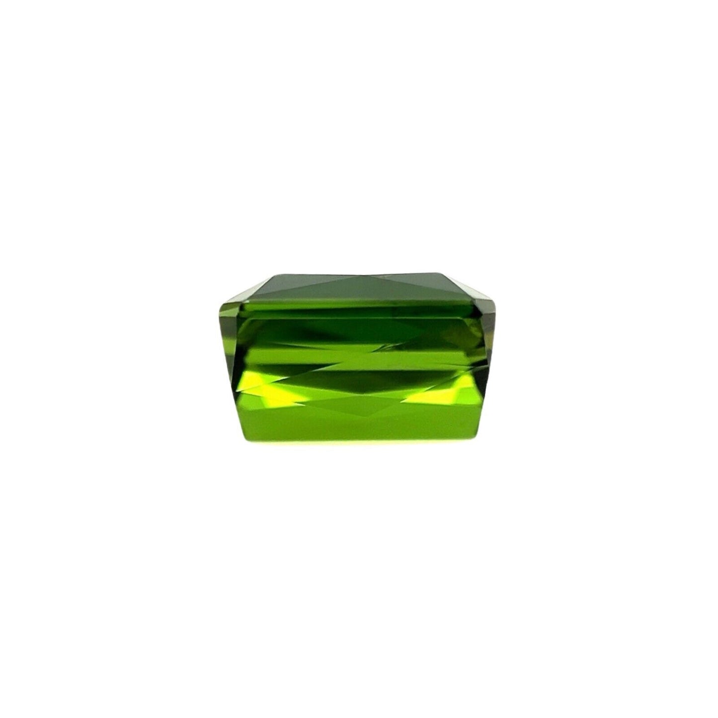 FINE Vivid Green Tourmaline 2.62ct Fancy Scissor Emerald Octagon Cut 8.4x6.5mm