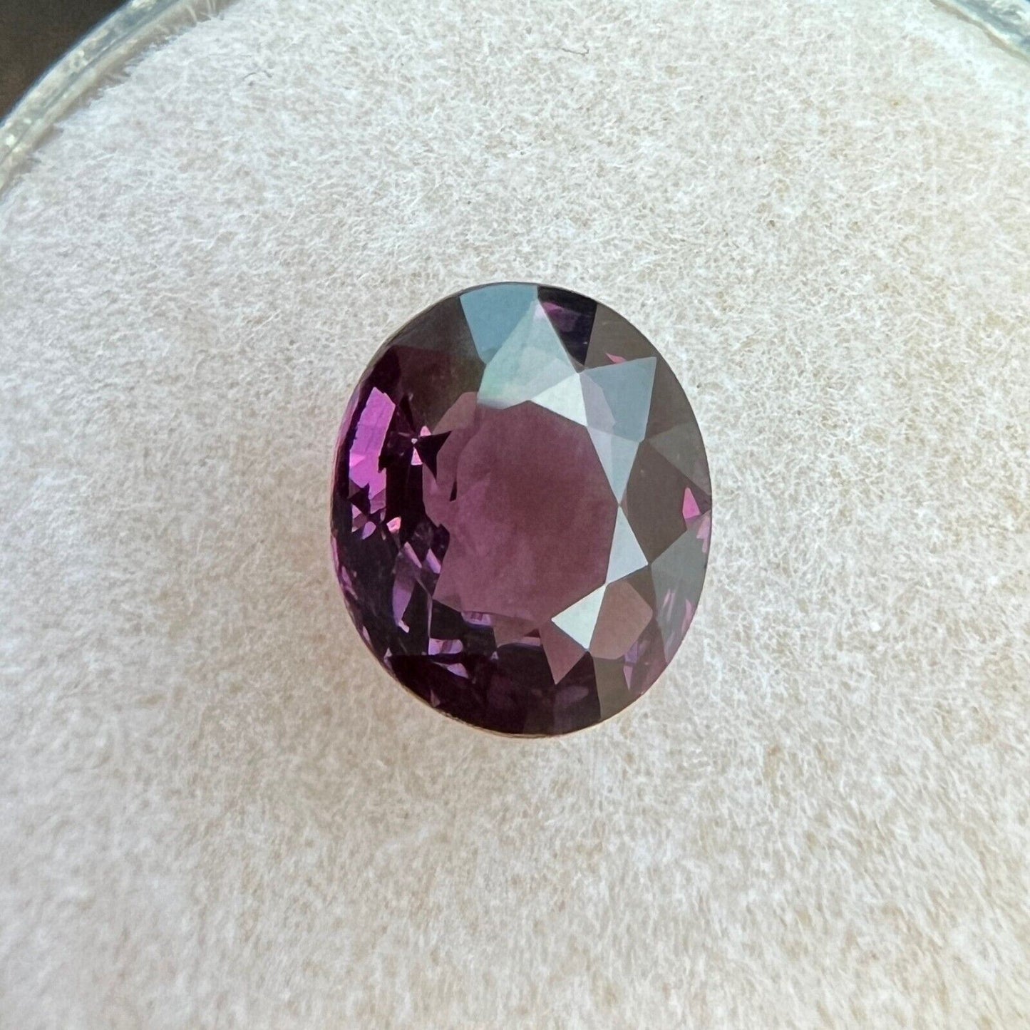 1.91ct FINE Deep Purple Spinel NATURAL Oval Cut 8x7mm Loose RARE Gem VS