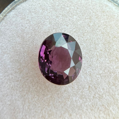 1.91ct FINE Deep Purple Spinel NATURAL Oval Cut 8x7mm Loose RARE Gem VS