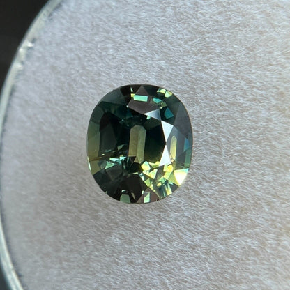 RARE 1.26ct GIA CERTIFIED Parti Colour Thai Sapphire Blue Green Yellow UNTREATED