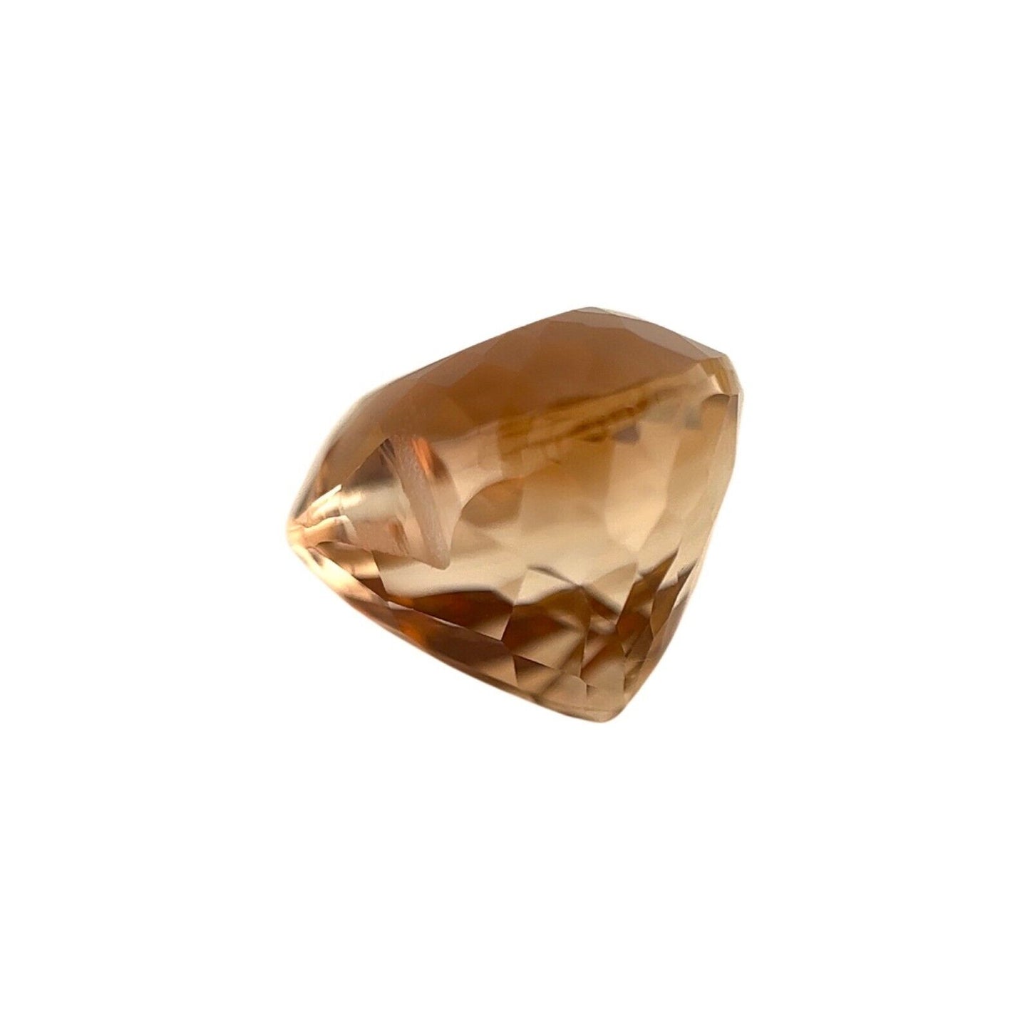 NATURAL Champagne Orange Topaz 7.27ct Heart Cut Loose Gemstone 11x10.7mm