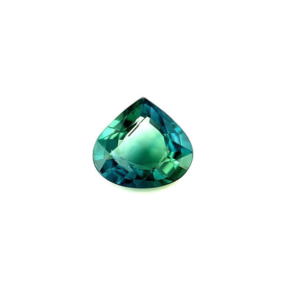 1.30ct Australian Green Blue Teal Sapphire Pear Teardrop Cut Loose Gem 7.4x6.8mm