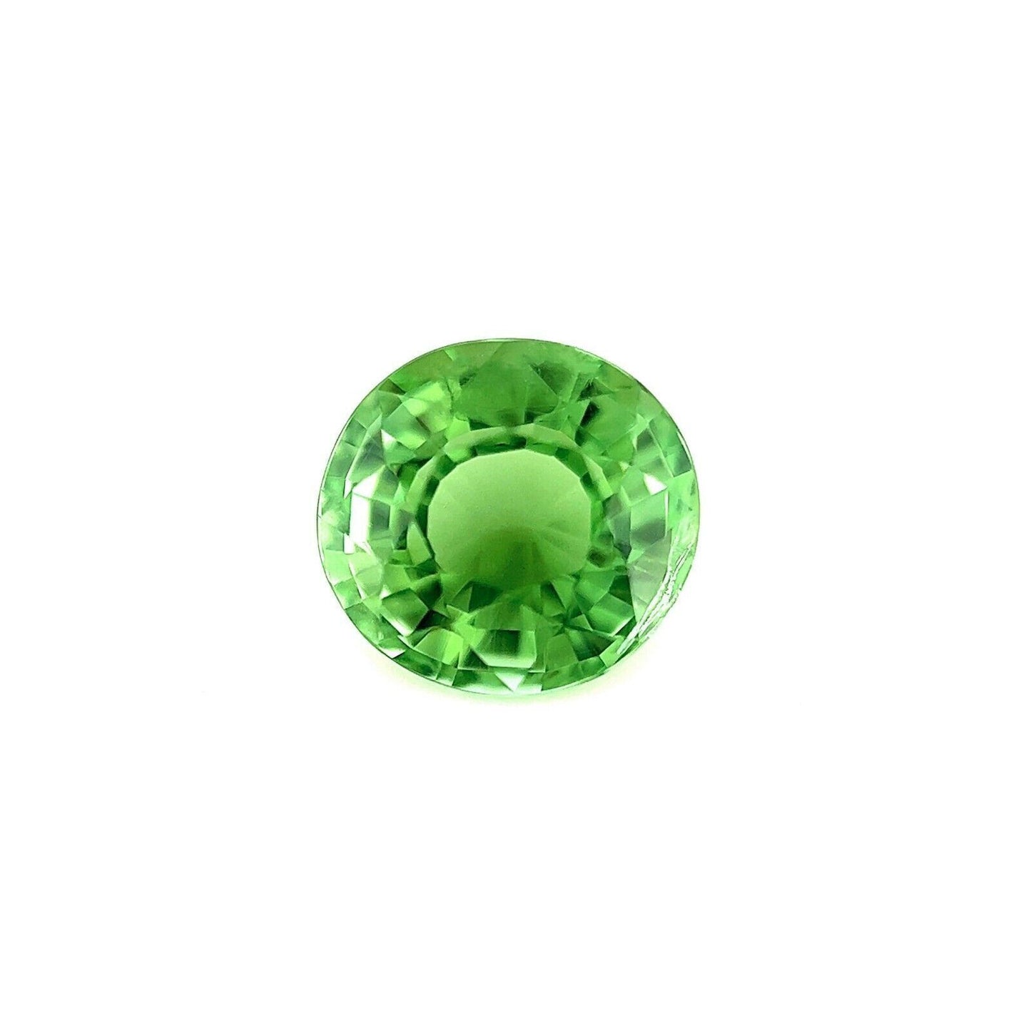 1.57ct NATURAL Vivid Green FINE Tourmaline Oval Cut 7.2x6.7mm Gemstone VS