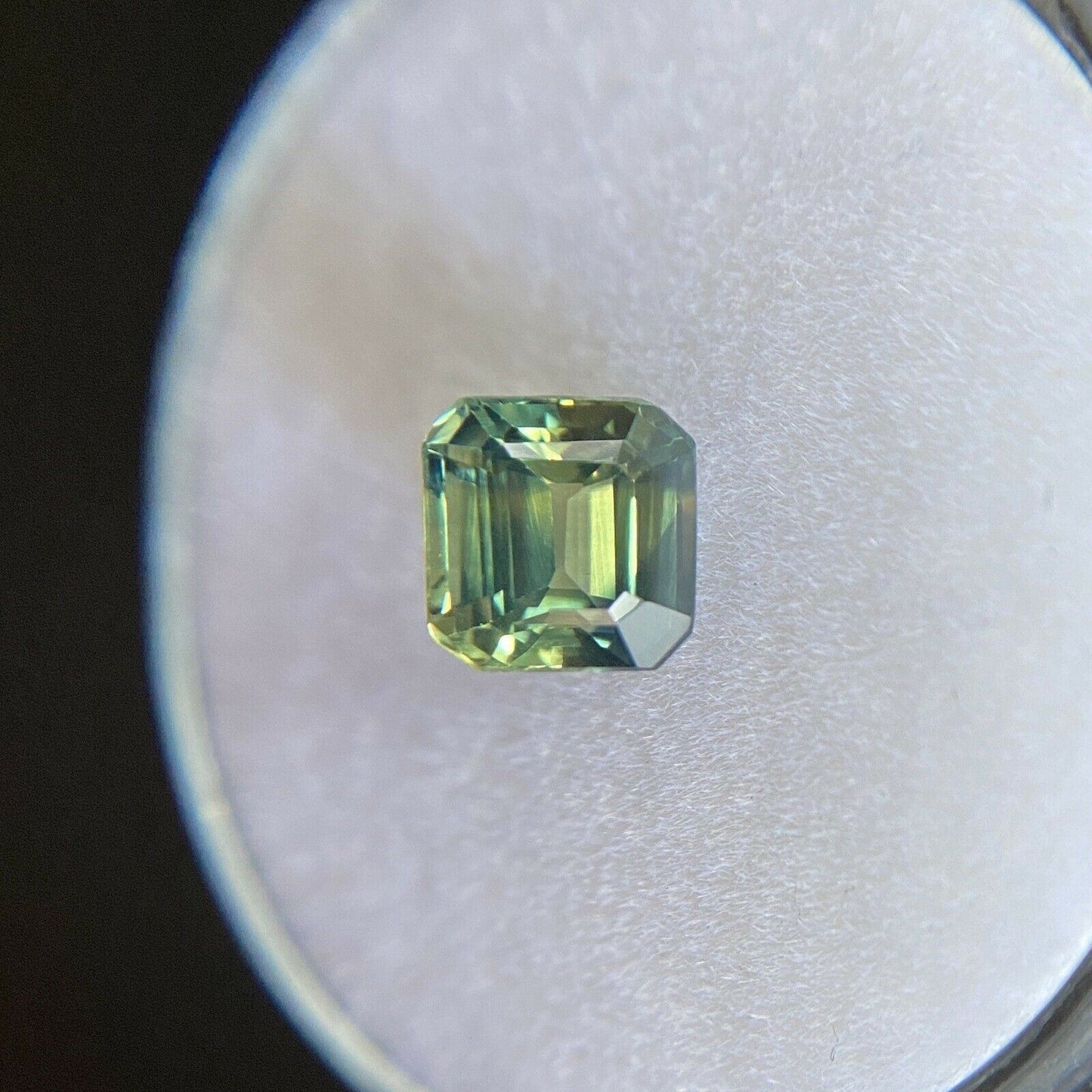 GIA CERTIFIED 1.31ct Parti Colour Sapphire Blue Yellow UNTREATED Emerald Cut Gem