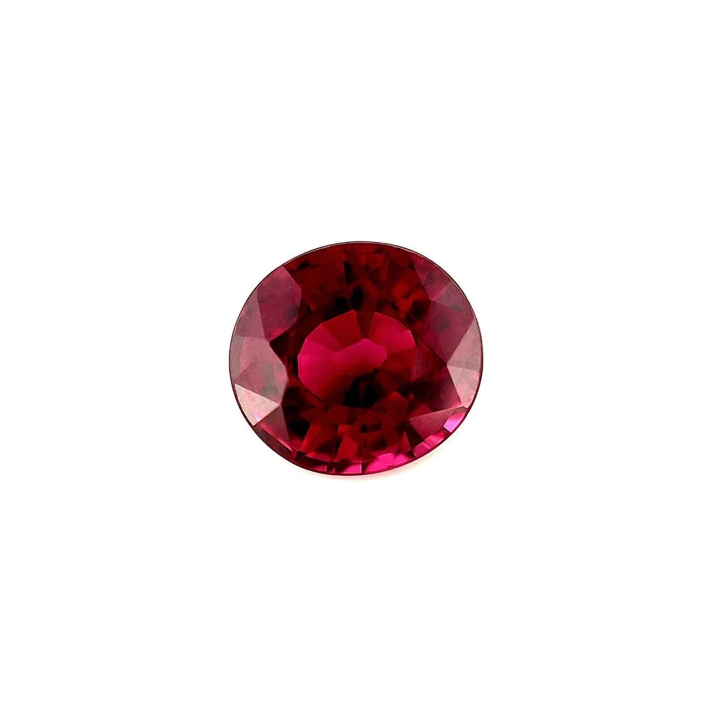 1.89ct Pink Purple NATURAL Rhodolite Garnet Oval Cut Loose Gemstone 7.2x6.6mm VS